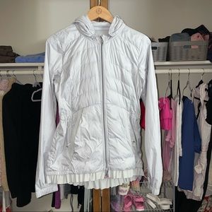 lululemon athletica White Hooded Jacket